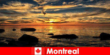 Laut pantai dan banyak pengalaman alam semula jadi pelancong di Montreal Canada